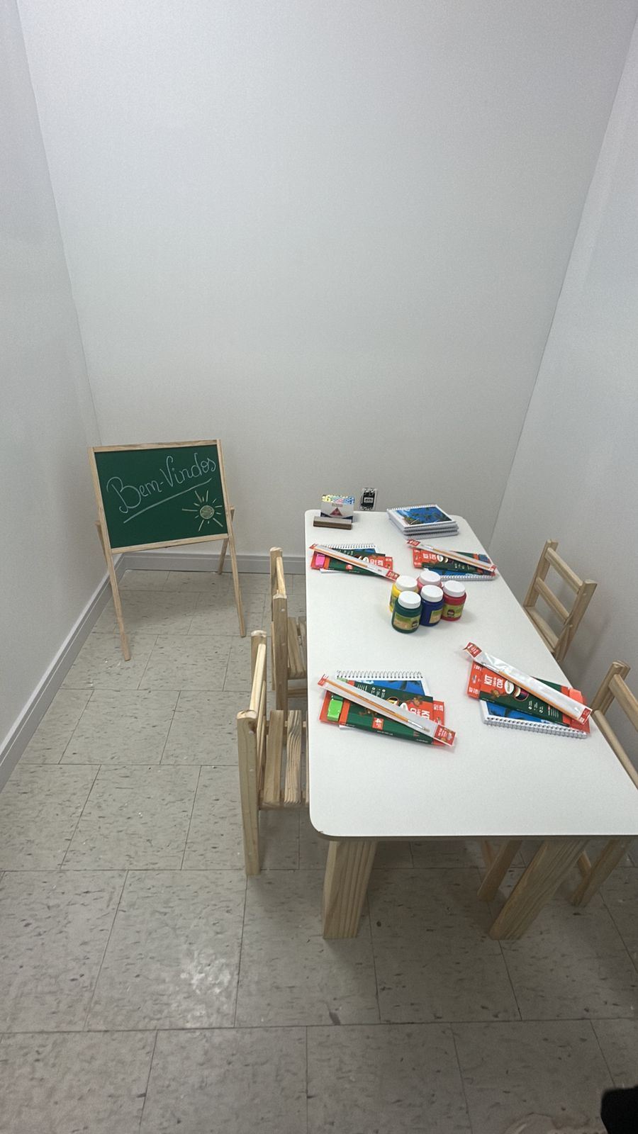 Ambiente acolhedor da Casa ABA